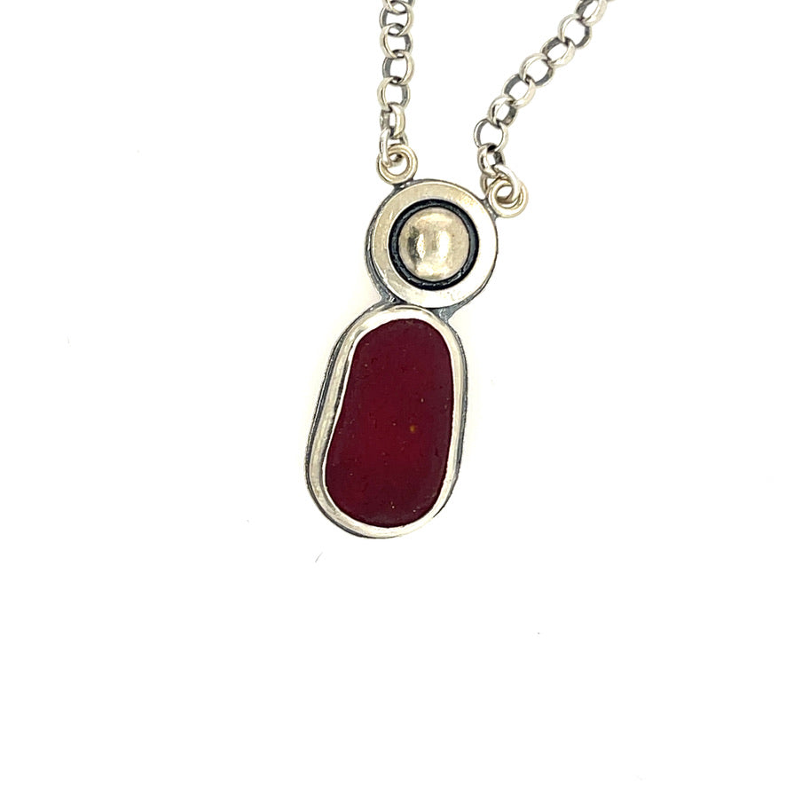 Red Sea Glass Necklace