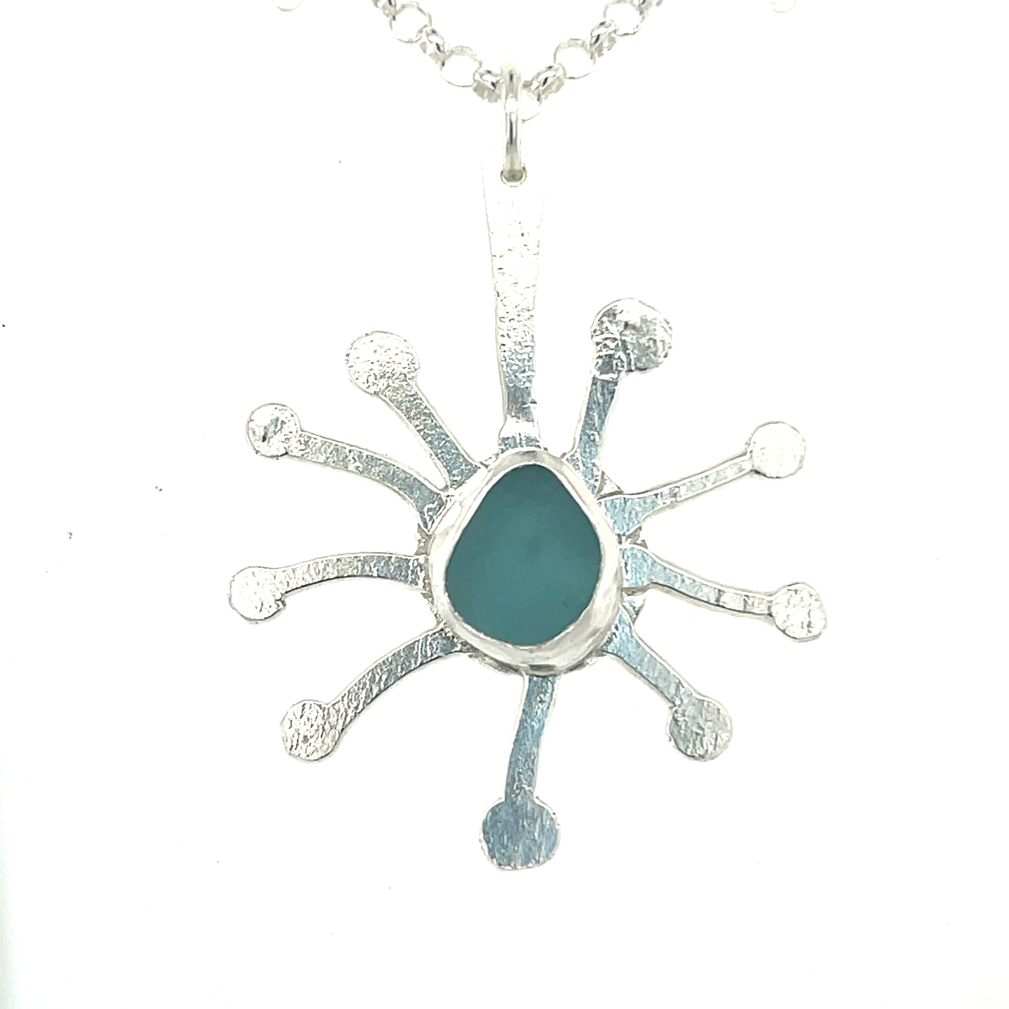 Aqua Starburst Necklace