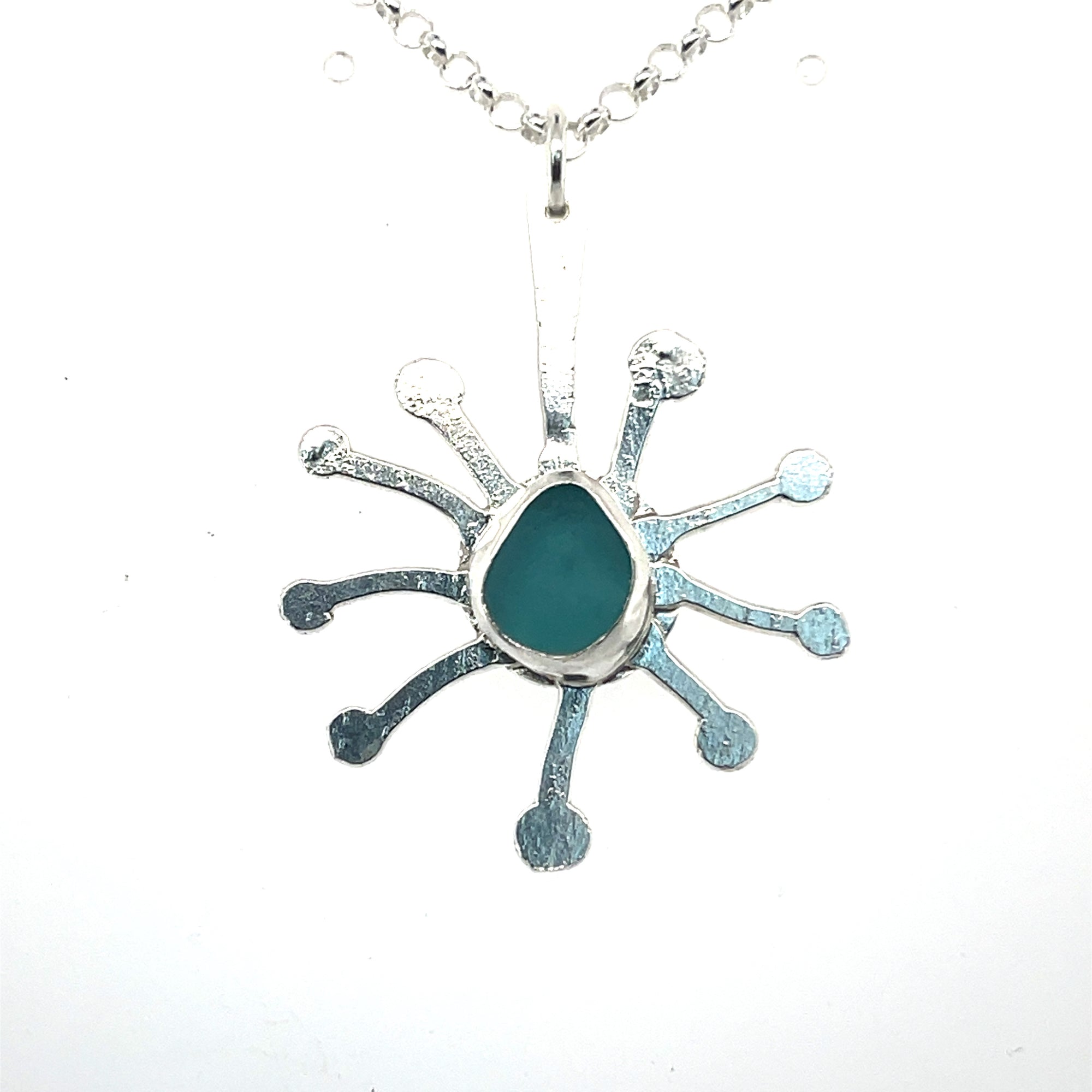 Aqua Starburst Necklace