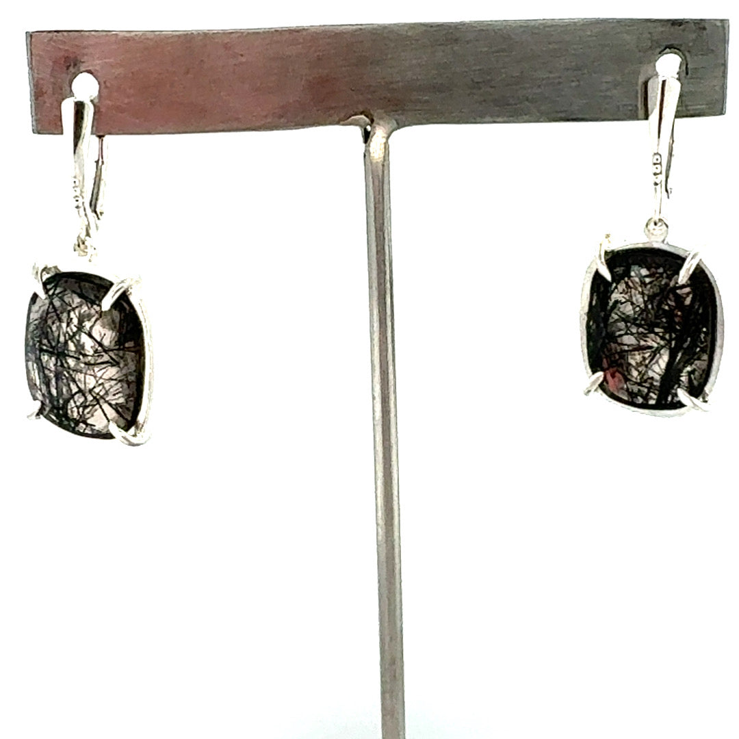 Reticulated Quartz Earrings