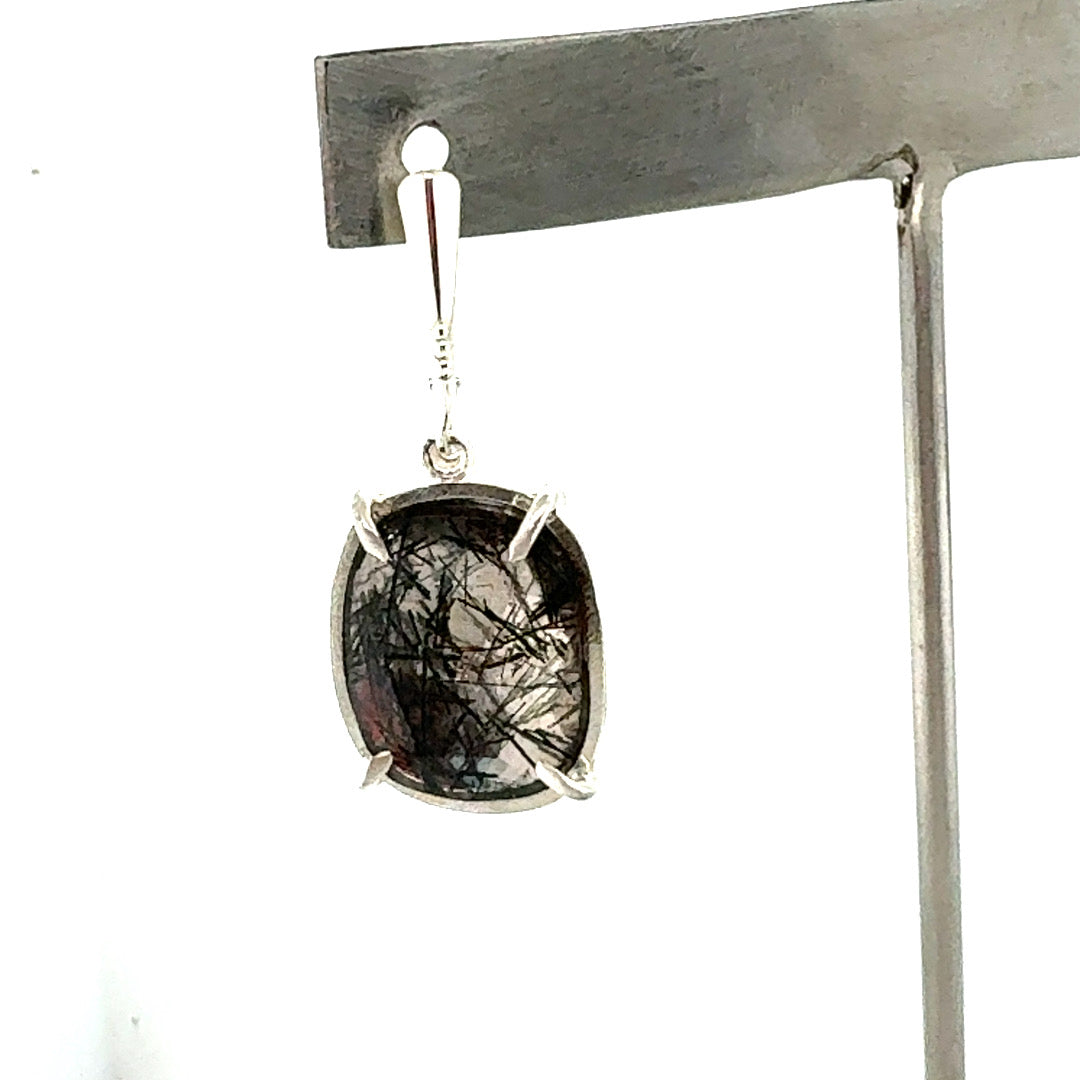 Reticulated Quartz Earrings