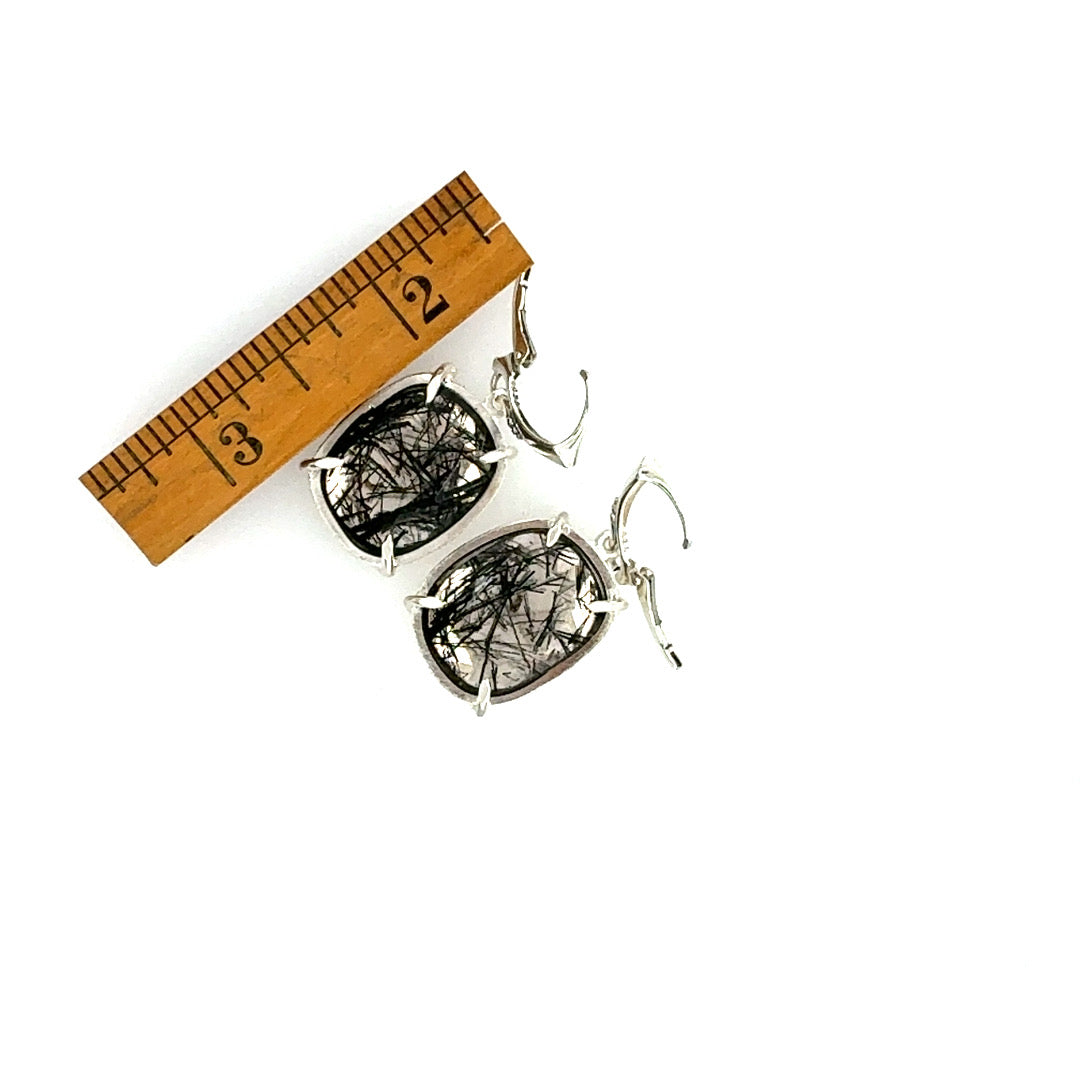 Reticulated Quartz Earrings